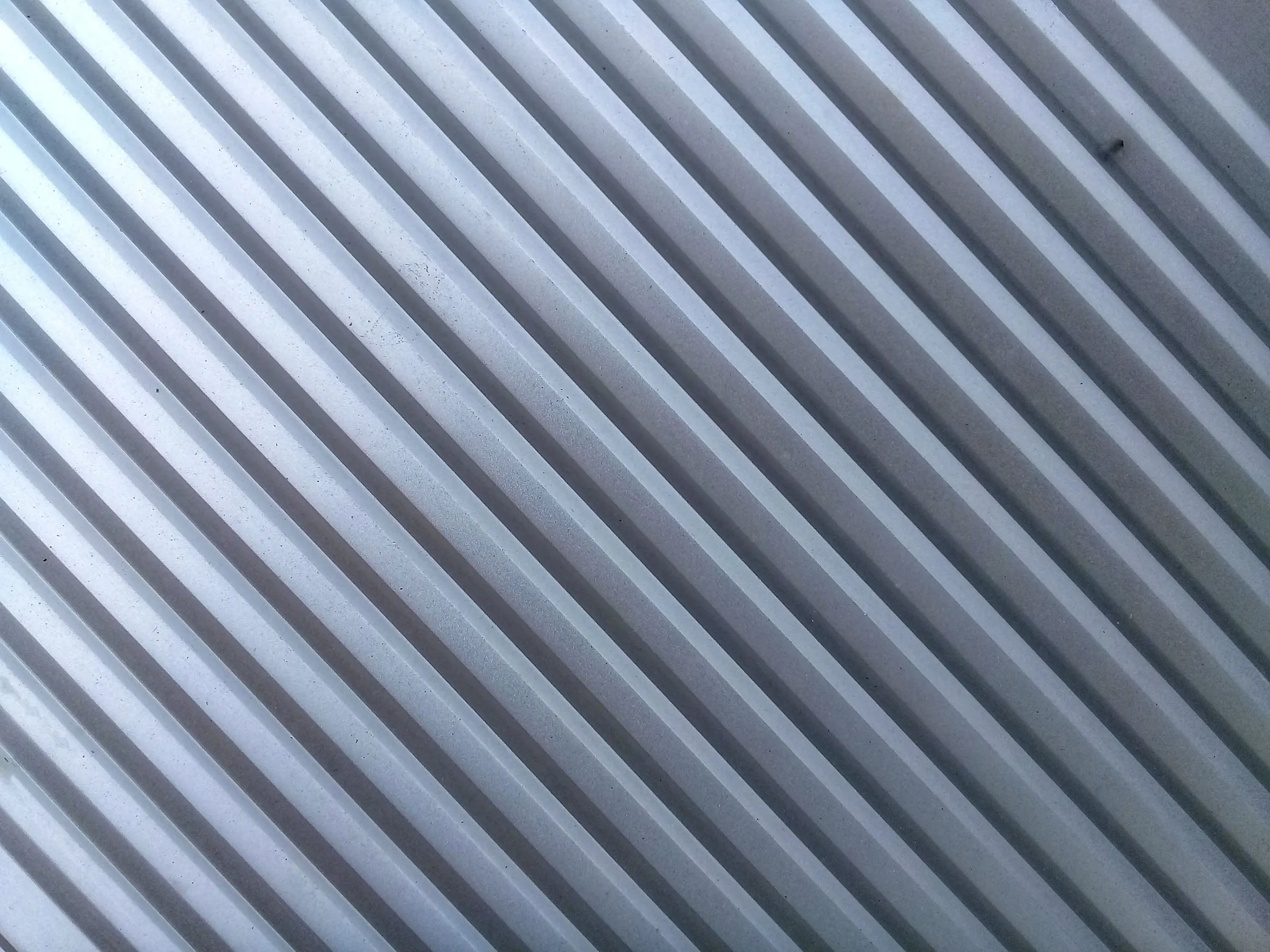 Close-up of corrugated steel sheet